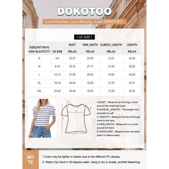 women's Polyester blend Crewneck Casual  Striped Pullover Knitted Shrug Sweaters - Picture 6 of 6